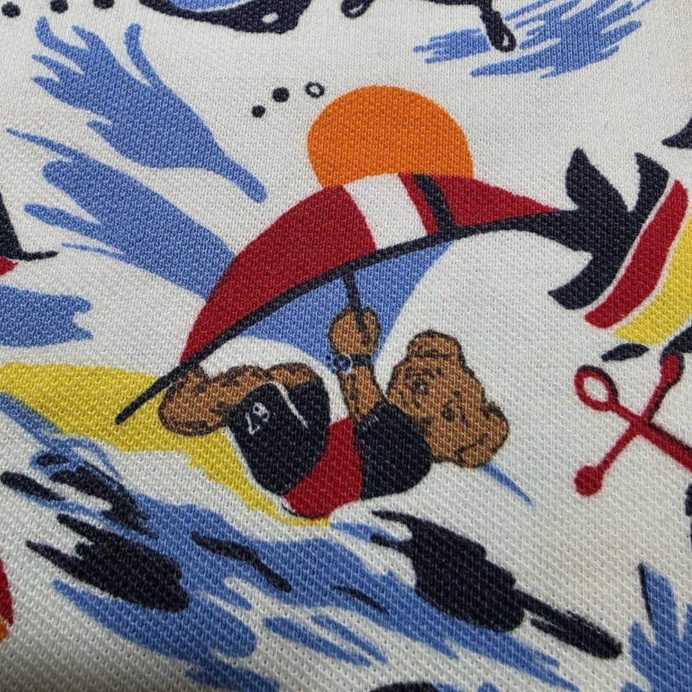 Polo Ralph Lauren Bear Nautical All-Over Beach Print Polo Shirt Men’s XL - Picture 4 of 14